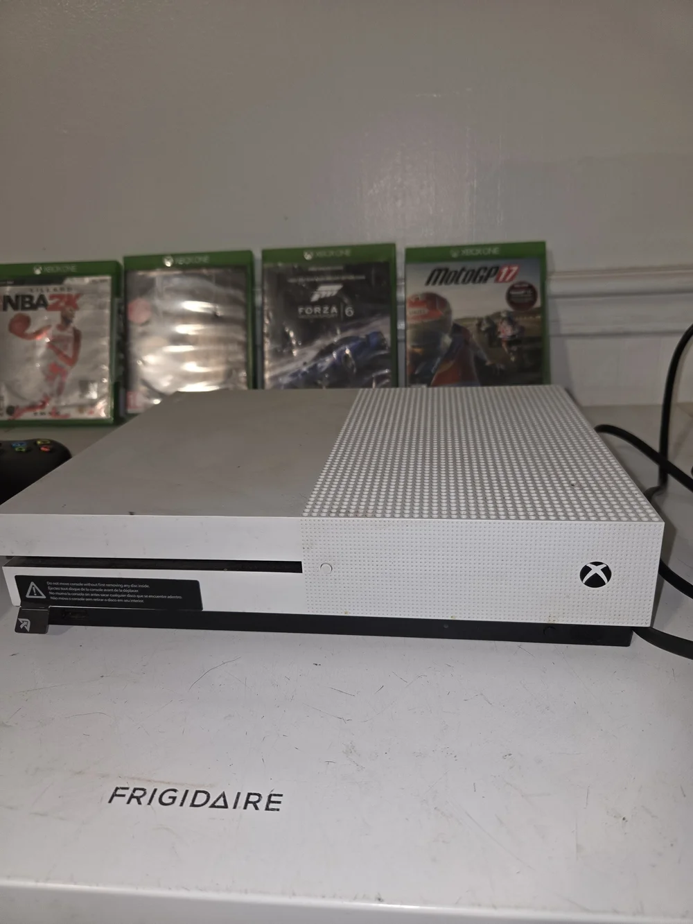 Microsoft Xbox One S Slim White Console with Disc Slot